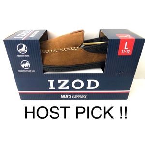 🎉HP🎉🆕 New Men’s Izod Memory Foam Slippers (11-12)
